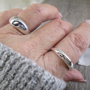925 Sterling Dome Ring, 925 Women's Statement Ring, Sterling Dome Ring, Mid Size